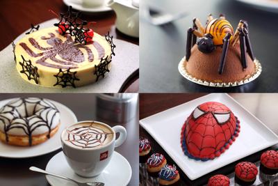 多间食肆创作出多款与蜘蛛主题相关的美食
