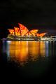2015年繽紛悉尼燈光音樂節：點亮悉尼歌劇院的「船帆」：栩栩如生的壁畫 -- 由Universal Everything提供創意概念和方向（供圖：Destination NSW）