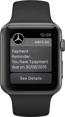 myMBFS app -- Payment reminder notification