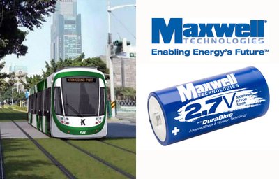 CAF选择Maxwell超级电容器用于无架线铁路组件