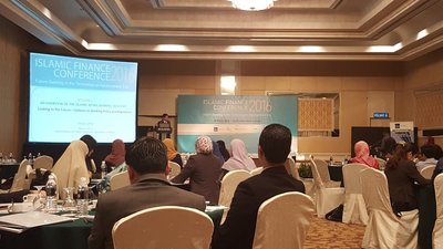 The Islamic Finance Conference in session at the Mahkota 3 Ballroom, Istana Hotel, Kuala Lumpur.
