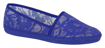 Women’s blue slip-on shoes from Beira Rio, Brazil