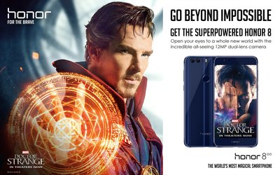Global Smartphone Brand Honor Teams with Marvel Studios' Doctor Strange to Bring 