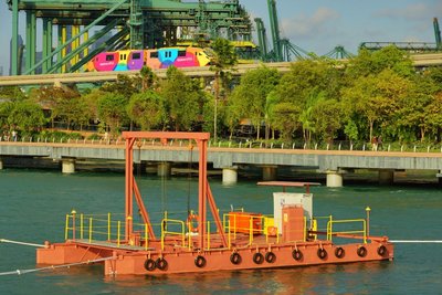 Floating Integrated Renewable Energy Platform deployed near Sentosa Boardwalk, Singapore in February 2017