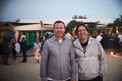 达恩·亨特（布雷）和本·谢里（阿提卡）在厨师的盛宴墨尔本，澳大利亚