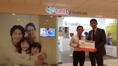 (Left) Unity Denticare Head of Dental Services Mr Patrick Wong, BookDoc Founder & CEO Dato Chevy Beh