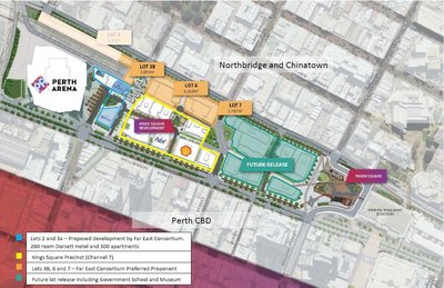 Perth City Link总体规划图