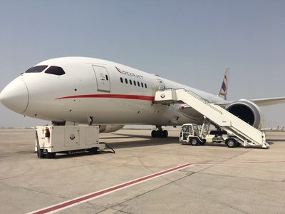 787 梦想商务机在多哈机场