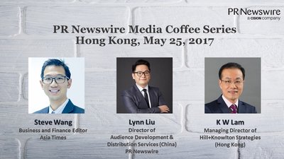 Speakers appearing at PR Newswire's Hong Kong Media Coffee on May 25