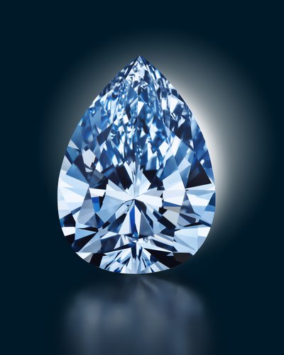 被稱為「稀世之寶，絕世彩鑽」的每日拍賣行的濃彩藍色鑽石