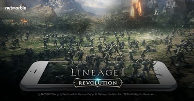 Netmarble's Mobile MMORPG Lineage2 Revolution dominates in the Asia.