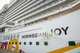 Bottle Break: China’s newest cruise ship, Norwegian Joy, was christened today during a Gala Ceremony at the Baoshan Port in Shanghai.