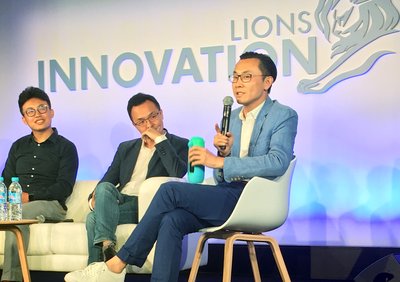 Mr. Alvin Chiang, Founder and CEO of Gululu, spoke on stage at 