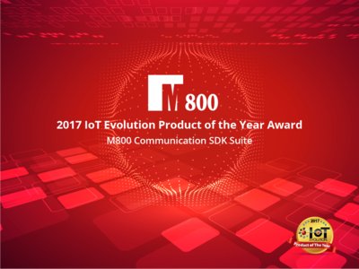 M800 Limited Receives 2017 IoT Evolution Product of the Year Award
