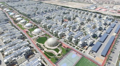 天合光能的太陽能光伏組件在迪拜10MW可持續城市投入使用