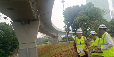 The Semanggi Interchange, one distinguished application of precast concrete technology in Indonesia