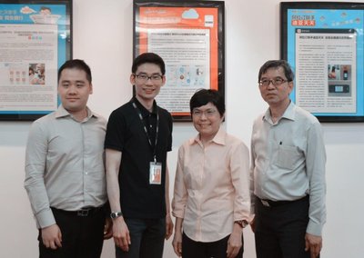 Mr. Lee Kia Hwee, 2nd from left, with the visitors.
