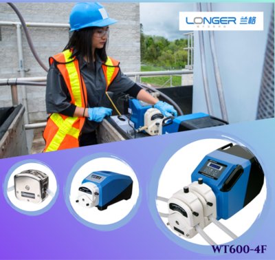 加拿大某知名水处理公司在生物膜污水处理试验工艺中采用了兰格公司工业型蠕动泵