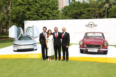 From left to right: Mr Carl Yuen, Curator, Gold Coast Motor Festival 2017, Ms Hilda Lai, Deputy General Manager (Leasing), Sino Group, Mr Eugene Leung, General Manager, Gold Coast Motor Festival, Mr Robert Kaiwai, General Manager, Hong Kong Gold Coast