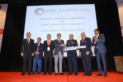 Royal Thai Police and Thailand Convention and Exhibition Bureau (TCEB) presences at the IFSEC Southeast Asia 2017 Opening Ceremony in Kuala Lumpur