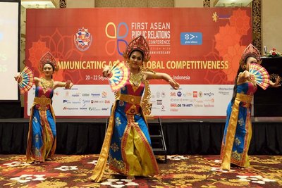 Balinese traditional dance performance to remark the opening of ASEAN PR Conference 2017.