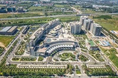 北京大学国际医院全景俯瞰