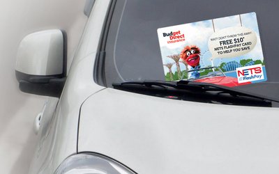 Nearly 500k lucky motorists received a 'cashcard' on their parked cars this week as part of a major marketing campaign by Budget Direct Insurance