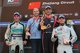 2017 TCR国际系列赛中国站第一回合正赛获奖车手合影（从左至右）：亚军车手Jean-Karl Vernay，冠军车队BRC Racing车队代表，冠军车手Gabriele Tarquini和季军车手Rob Huff