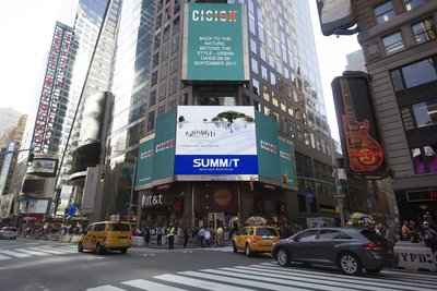 萨米特品牌广告登陆纽约时代广场