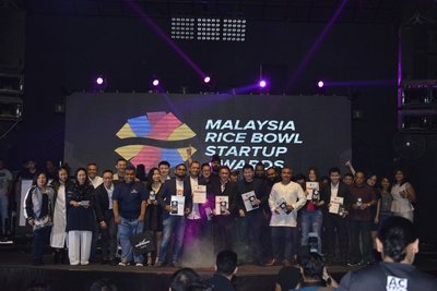 The winners of the Malaysia Rice Bowl Startup Awards 2017