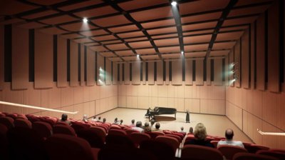 Recital Hall within the Performing Arts Center