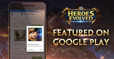 Heroes Evolved Featured on Google Play