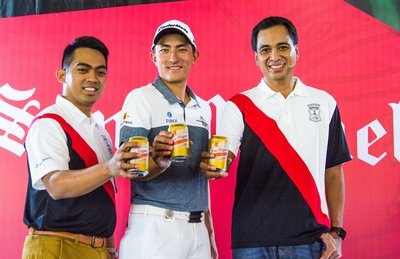 The management team of Delta Djakarta introduced Indonesian Professional Golfer Danny Masrin as the brand ambassador of San Miguel on 23rd October 2017.