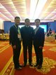 左起：吴谷（车网互联物联网事业部总经理）、功·塔帕朗西（泰国前副总理）、李旭（车网互联副总裁）