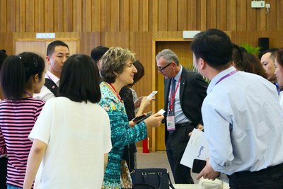 Marie Otaegui, Asia Sourcing Manager of the International Committee of the Red Cross, introduced the ICRC’s process of choosing partners at the 122nd Canton Fair.