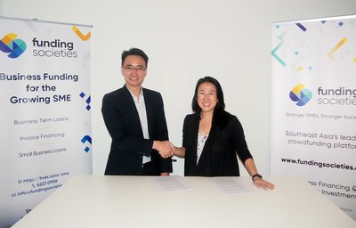 Kelvin Teo, Co-Founder and CEO of Funding Societies, and Annie Fong, Project Director at AMTC