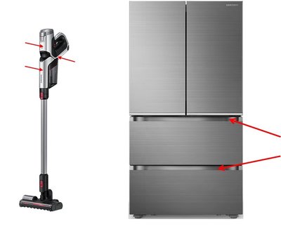 INEOS Styrolution’s Novodur(R) Xspray used on Samsung’s new range of refrigerators and vacuum cleaners (image courtesy of Samsung Electric, 2017)