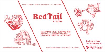 RedTail by Zouk opens at Resorts World Genting in Jan 2018