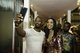 Jamie Foxx and daughter Corinne Foxx take a selfie together at Marina Bay Sands for LAVO Singapore Grand Opening