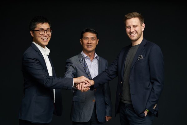 From left to right: Veiverne Yuen (Co-founder and CIO, tryb Group), Kelvin Tan (Director of Investments, Makara Innovation Fund) and Markus Gnirck (Co-founder and CEO, tryb Group)