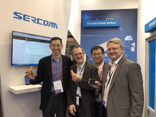 Leveraging Orange's LTE-M Network, Sercomm Introduces New Series of LTE-M IoT Devices: First from the left: James Wang, CEO of Sercomm; Second from the left: Olivier Ondet, SVP IoT Analytics, Orange Business; First from the right: Luc Savage, VP Enterprise IoT, Orange Business; Second from the right: Ben Lin, CTO of Sercomm