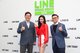 K-pop diva SUNMI celebrated LINE’s expanded offerings with HyunBin Kang, Senior Vice President of Business Development Division of LINE Plus Corporation and Gareth Lau, Editorial Team Lead of LINE Hong Kong.