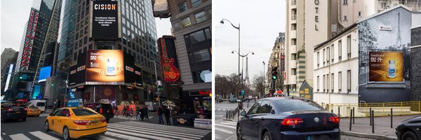 固升K2维生素亮相纽约时代广场大屏及巴黎十五区广告牌