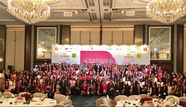 Picture from the 2017 World Edition of Break the ceiling touch the sky in Singapore. The 2018 Edition planned for Sept 10, 2018 in Singapore along with the awards promises to  attract over 500 leaders from 30 countries.