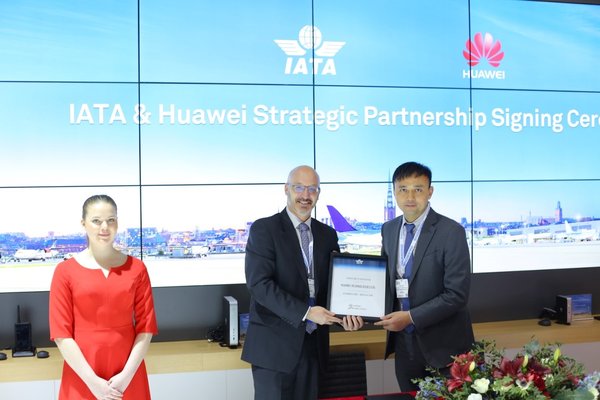 华为与国际航空运输协会宣布达成战略合作