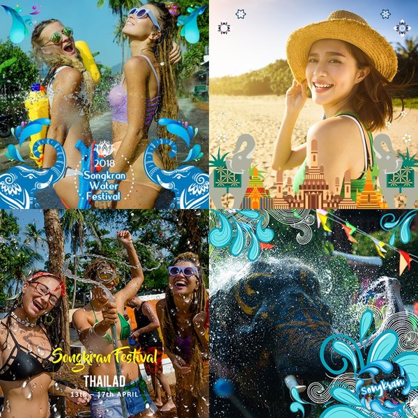 Meitu App rolled out new series of AR effects, frames and stickers exclusively for Songkran.