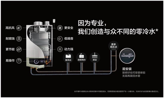 零冷水型防一氧化碳中毒燃气热水器结构图