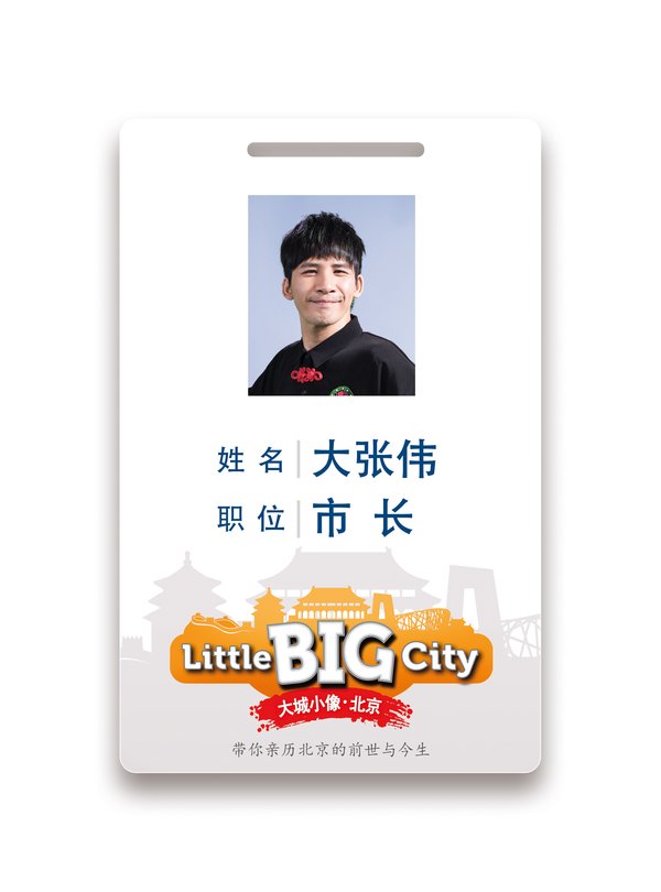 大张伟大城小像-北京市长工作证
