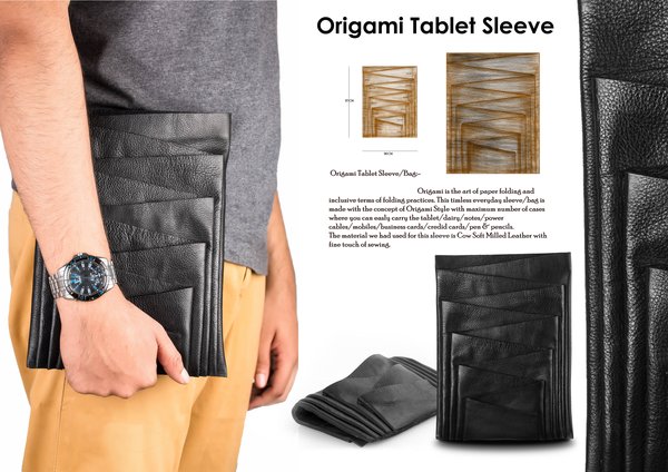 Origami Tablet Sleeve, Mohamed Khudrathulla, India