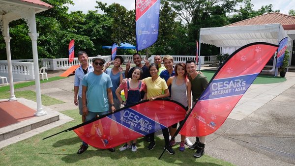 Front row: Lestre Zapanta extreme left, Genevive Reyes third from left. Back row: Jerry Lakandula second from right.